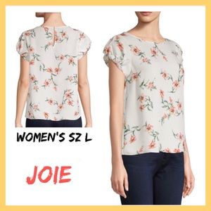 Designer JOIE Silk Floral Blouse NWT P5